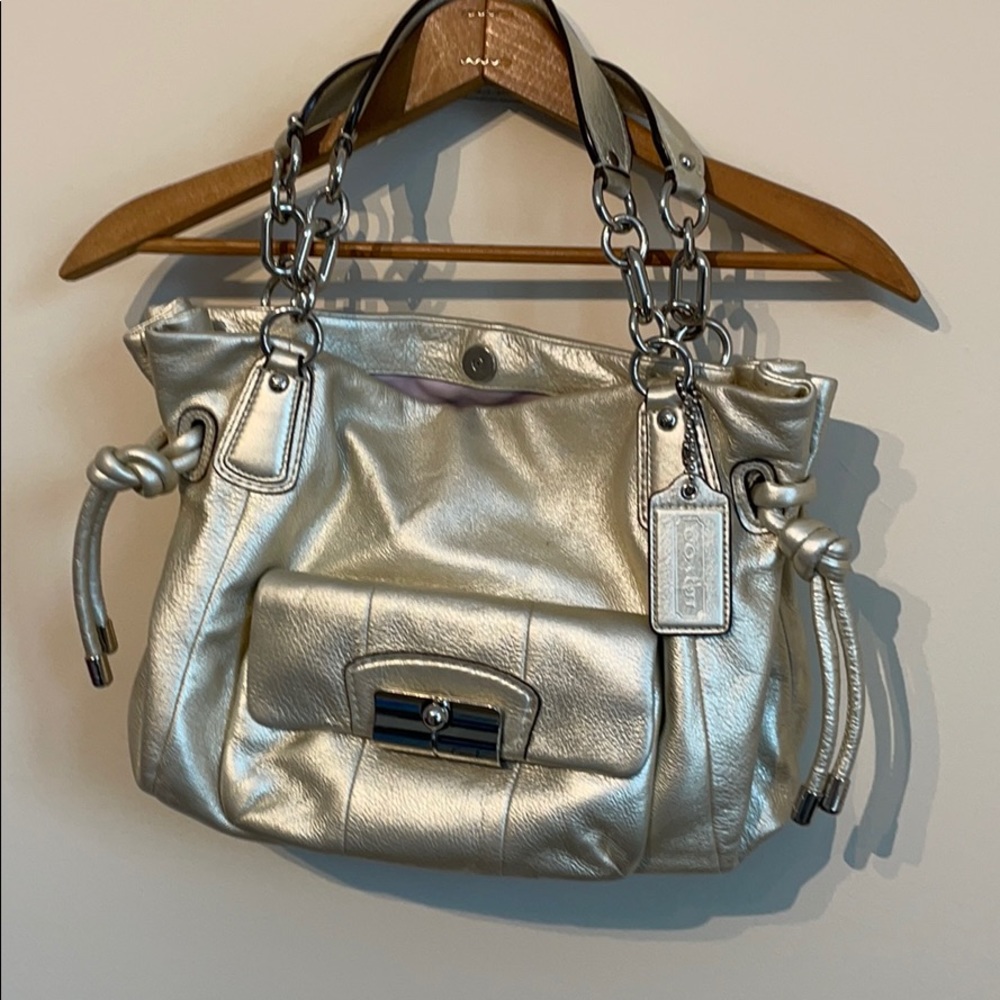 Coach Leather Gold Purse